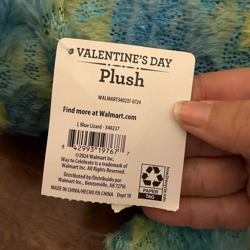 Way to Celebrate! Valentine's‎ Day Chameleon Plush